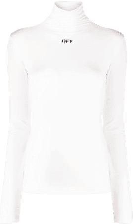 Off-White logo-print Rollneck Shirt - Farfetch