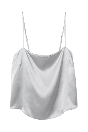 Silver Silk camisole | Fleur du Mal | NET-A-PORTER