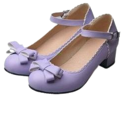 unmarked Shoes | Purple Lavender Mary Jane Bow Vintage Style Heels | Poshmark