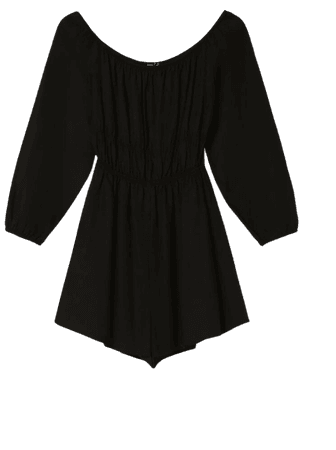 Long sleeve romper - Dresses - Woman | Bershka