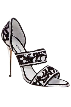 Manolo Blahnik (25) Pinterest - Manolo Blahnik Black & White Sandal Spring-Summer 2014 #Manolos #Shoes #Heels #manoloblahnik2016 #manoloblahniksan | Boots and Shoes and Things | ShopLook