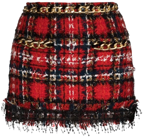 balmain tweed mini skirt