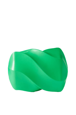 Green Candy leather clutch | Bottega Veneta | NET-A-PORTER