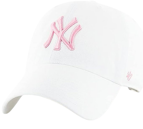 Amazon.com: New York Yankees White Pink Clean Up Adjustable Hat, Adult One Size Fits All : Sports & Outdoors