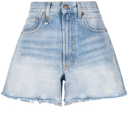 R13 high-waisted Denim Shorts - Farfetch