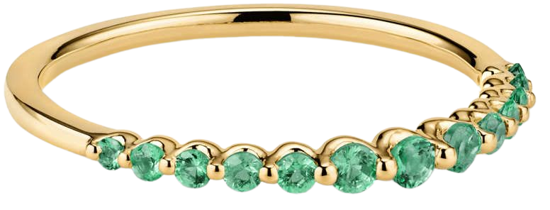 Lace Gemstone Ring Emerald | Mejuri