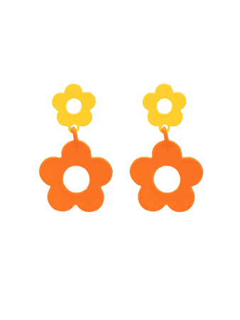 Kollyy Orange Earring Alloy Summer Simple Earring – kollyy