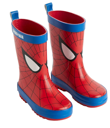 Printed Rubber Boots - Red/Spider-Man - Kids | H&M US