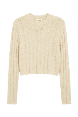 Offwhite structured knit sweater - Offwhite - Jumpers - Monki WW