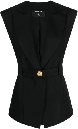Balmain Sleeveless single-breasted Jacket