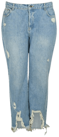 Curve Premium Distressed Hem Slim Leg Jean | Karen Millen