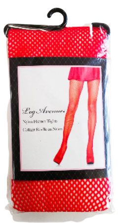red fishnet stockings