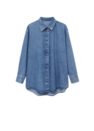 Oversize denim shirt - Women | Mango USA