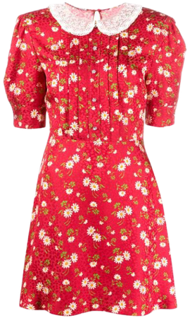 Miu Miu floral-print puff-sleeve Dress - Farfetch