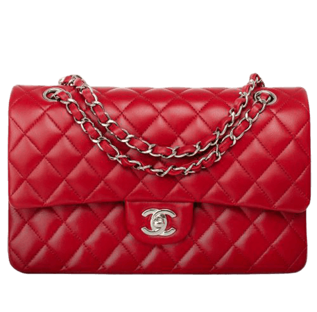 Chanel Classic Flap Bag Medium Red Quilted Lambskin Leather - My Dresscode