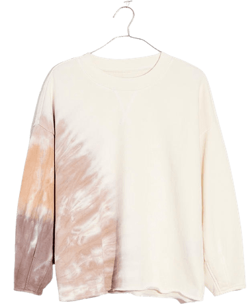 Tie-Dye (Re)sourced Cotton Pleat-Sleeve Sweatshirt