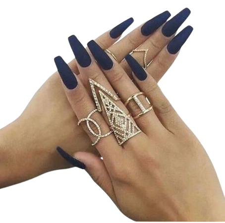 jhcmsp-l-610x610-jewels-gold-jewelry-rings-style-nail+polish-swag-trendy-knuckle+ring-ring-rings+tings-gold+ring-ring+stack-dimonds-silver-jewlery-black-colours-balerina+nails-royal+blue-nails-matt.jpg (610×604)