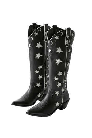 UO Stars And Moon Tall Cowboy Boot | Urban Outfitters