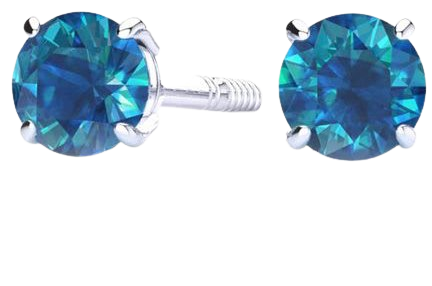 blue earrings o