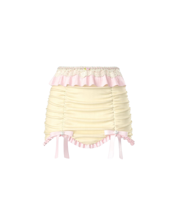 Cream pink skirt cr.pint
