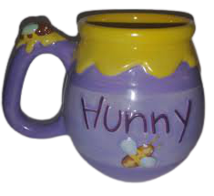 winnie the pooh hunny pot cup purple - Google Search