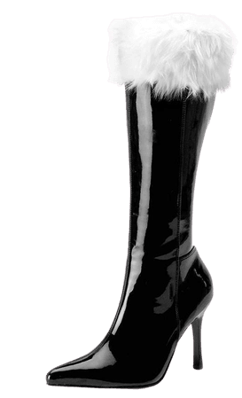 Miss Santa Boots Black