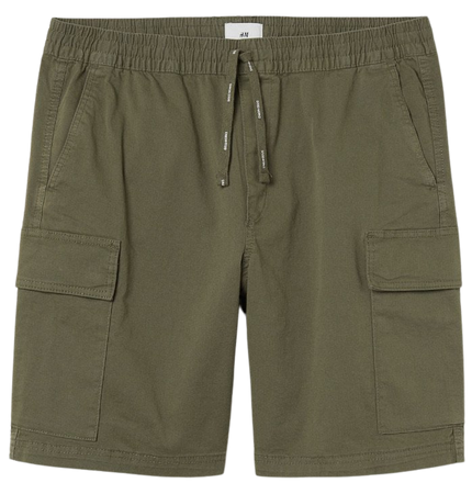 H&M Green Cargo Shorts