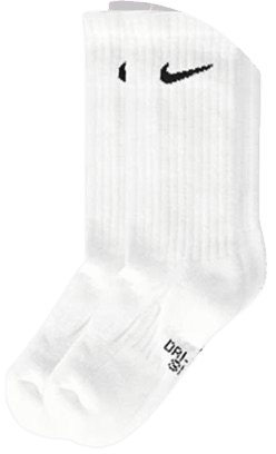 nike socks WHITE