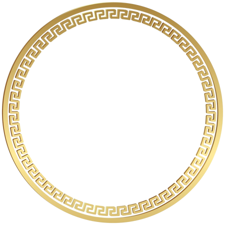 Circle border in gold