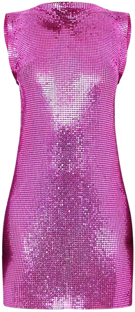 Pink Chainmail High Neck Sleeveless Bodycon Dress | PrettyLittleThing USA
