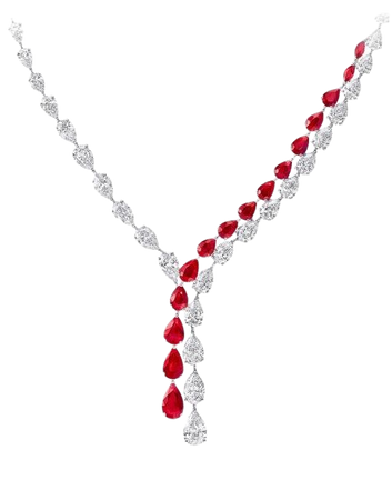 red diamond necklace