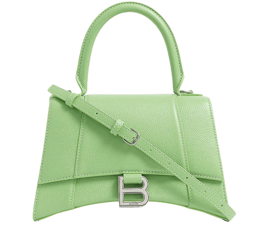 BALENCIAGA - Hourglass small leather top-handle bag | Selfridges.com