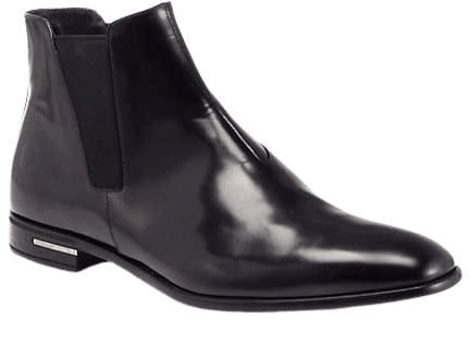 Shop Prada Spazz Leather Chelsea Boots | Saks Fifth Avenue