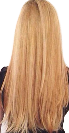 Light strawberry blonde hair