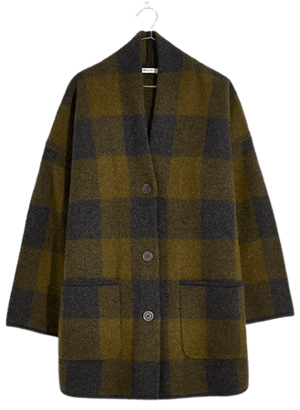 Buffalo Check Sweater Coat
