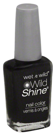 wet n wild Wild Shine Nail Polish, 424A Black Creme, 0.43 Fl. Oz. - Walmart.com - Walmart.com