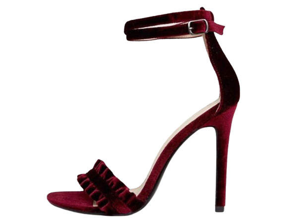 burgundy heel
