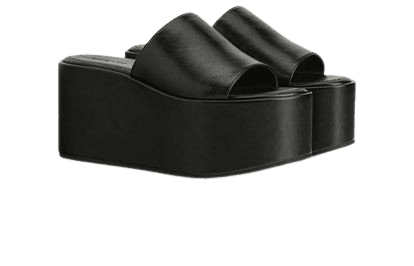 black platform  sandals
