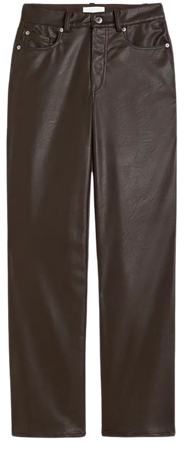 Coated Pants - Dark brown - Ladies | H&M US