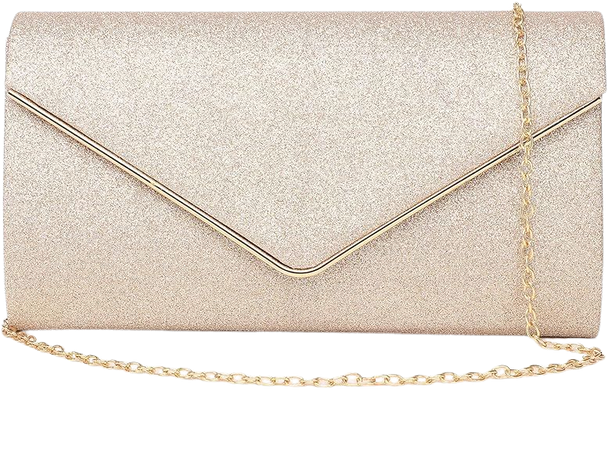 Labair Shining Envelope Clutch Purses for Women Evening Purses and Clutches For Wedding Party. (Champagne): Handbags: Amazon.com