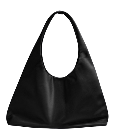 black shoulder bag