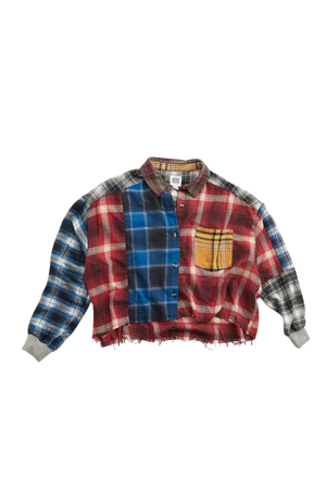 BDG Rayne Patchwork Flannel Shirt | Urban Outfitters
