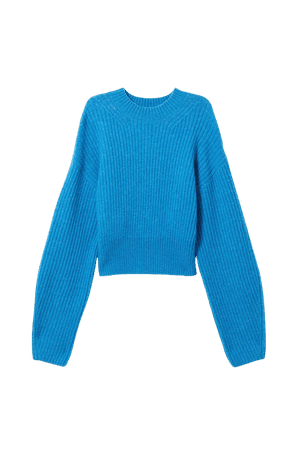The Jessa Sweater - Blue - Knitwear - Weekday WW