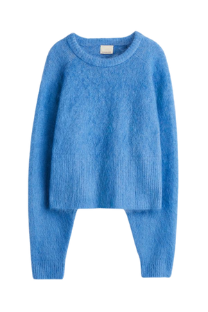 Mohair-blend Sweater - Blue - Ladies | H&M US