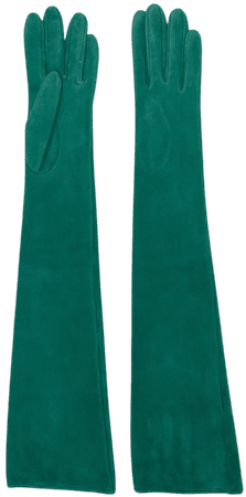 Manokhi long-length suede gloves - FARFETCH