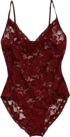 red floral lingerie