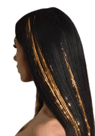 gold hair tinsel - Google Search