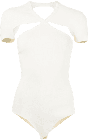 Khaite, Vita cut-out cotton bodysuit