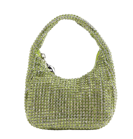 Rhinestone-embellished Mini Bag - Lime green - Ladies | H&M US