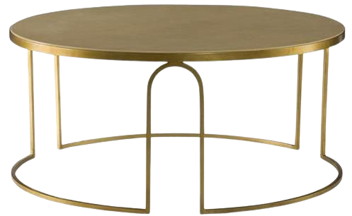 gold art deco coffee table